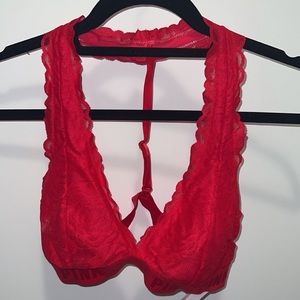 Victoria’s Secret Lace Halter Bralette (Size- M)